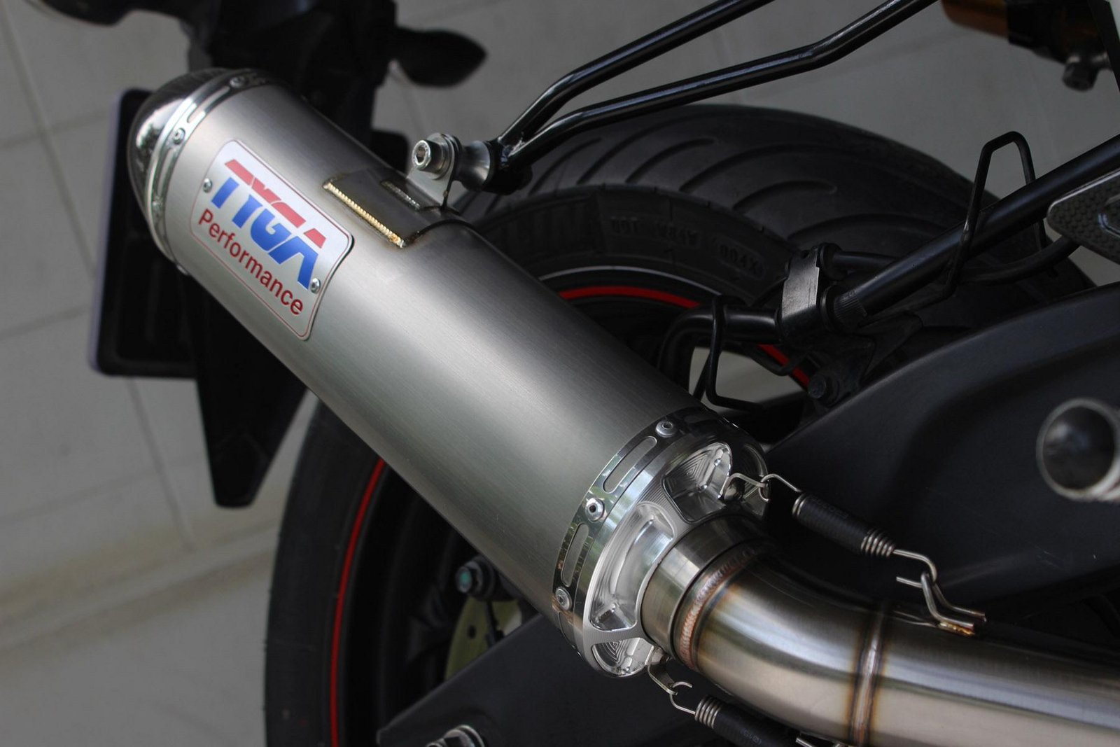 Set, Exhaust Pipe, Race System, Yamaha YZF-R25 and YZF-R3, Stainless, Stainless Silencer, Carbon End cap - Image 6