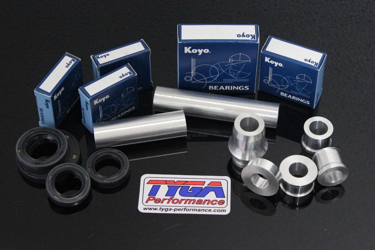 Wheel, Aluminium Spacer, Bearing, and Seal Kit, (Silver) KTM RC and Duke Series
