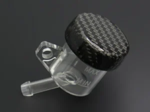 Mini Brake Reservoir, Carbon, Angled Tube
