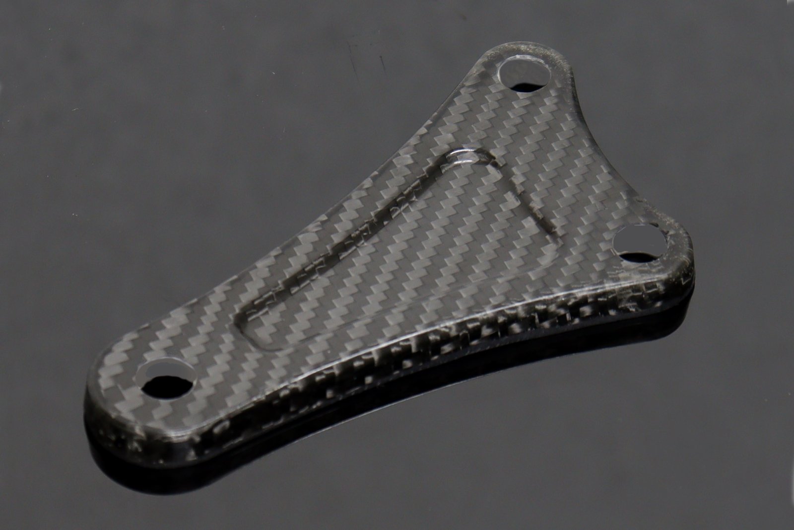 Exhaust Hanger Stay Left, Carbon, RGV250