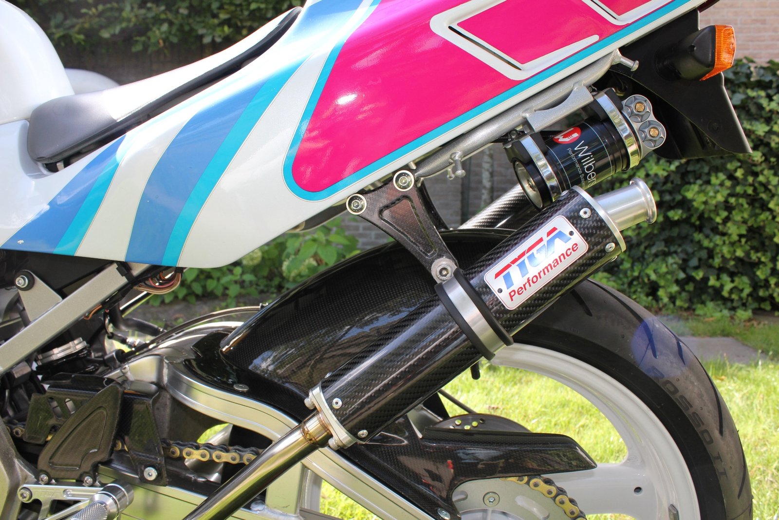 Exhaust Hanger Stay Left, Carbon, RGV250 - Image 3