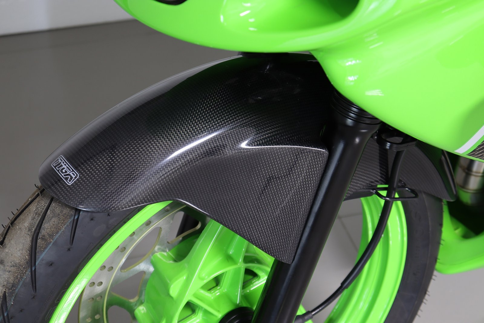 Front Fender, (Carbon) Stock shape, Kawasaki KRR150ZX/KRR150 - Image 5