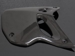 Radiator Shroud, Left, (Carbon),KSR110