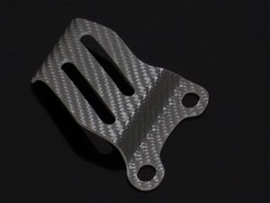 Heel/Brake Guard, Tyga, Right, (Silver Carbon)