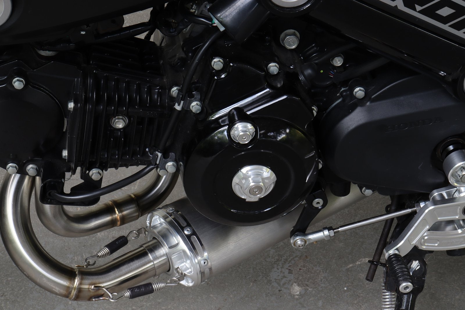 Set, Pipe, Full System, Underbelly, MSX125 Grom, Stainless Oval/Carbon End Cap, Long - Image 5