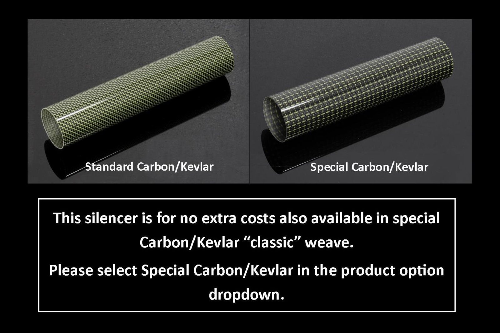 Silencer, Carbon/Kevlar, Two Stroke, Assy. - Image 3