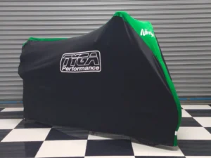 TYGA Bike Dust Cover, Black/Green, Ninja