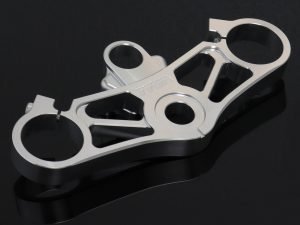 Top Triple Clamp Set, CNC Silver, Honda SP2