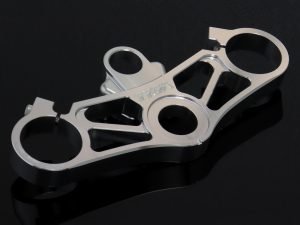 Top Triple Clamp Set, CNC Silver, Honda SP1
