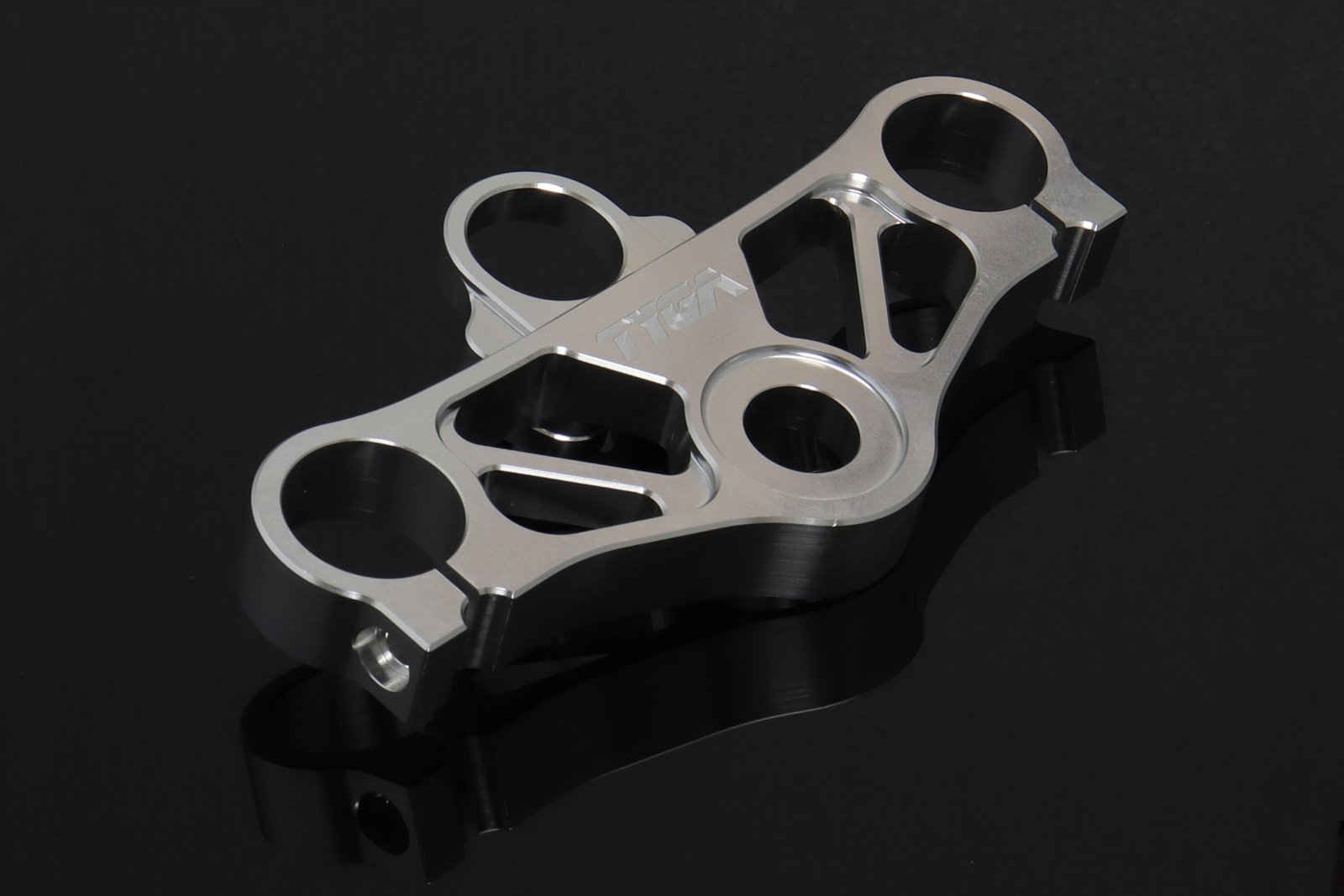 Top Triple Clamp Set, CNC Silver, CBR250R/CBR300R