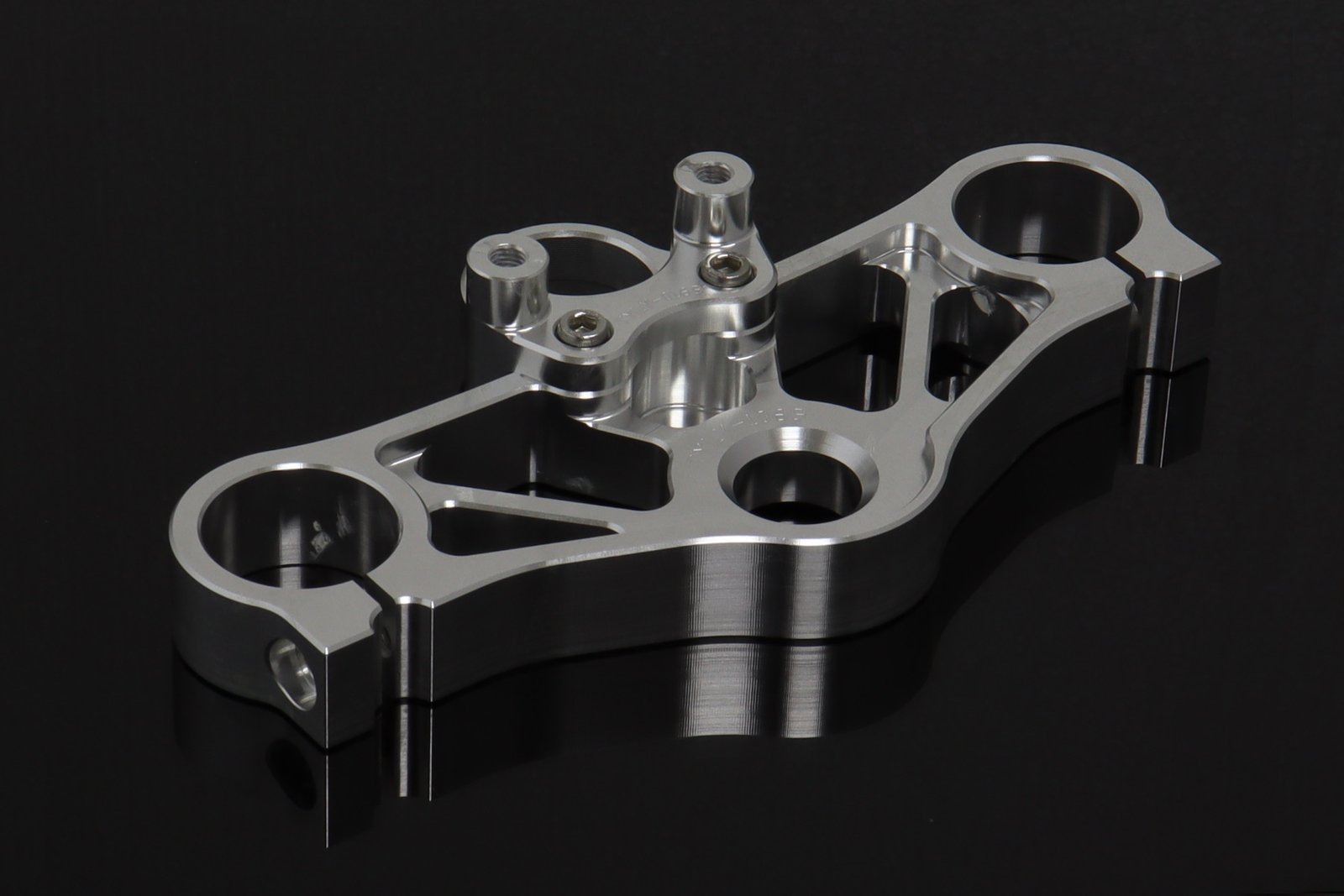 Top Triple Clamp Set, CNC Silver, CBR250R/CBR300R - Image 2