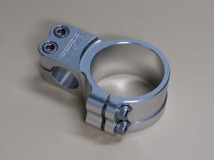 Handlebar Clamp, Left, Silver, 50 mm.
