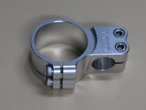 Handlebar Clamp, Right, Silver, 50 mm.