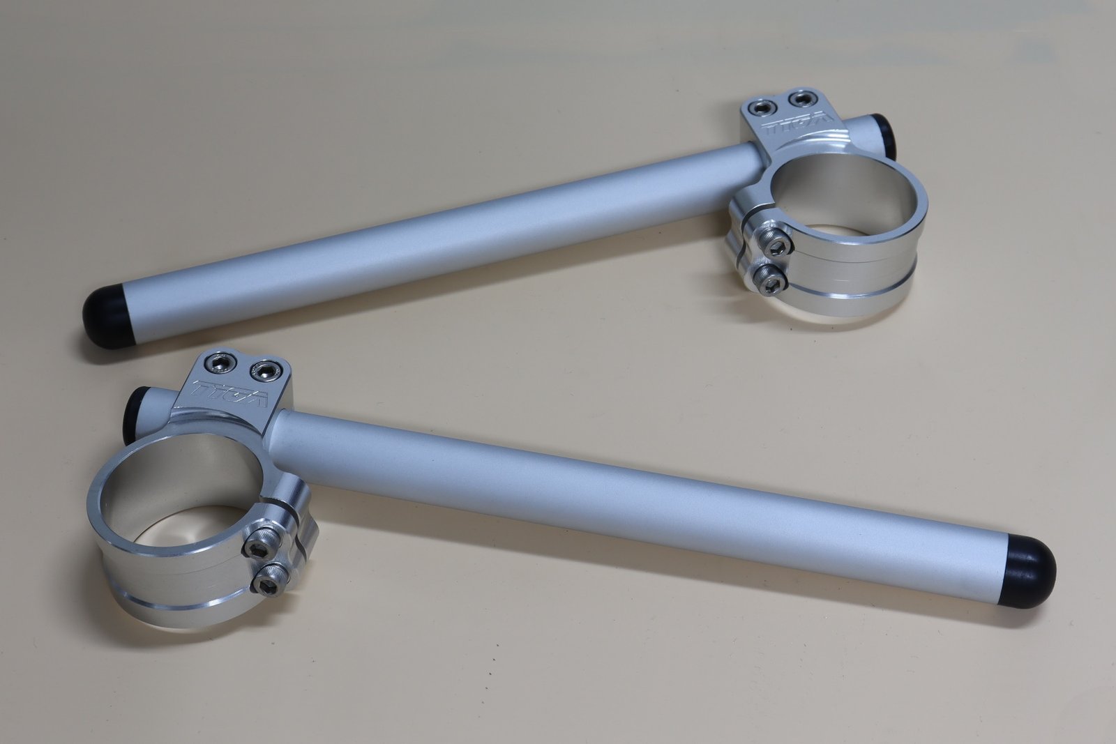 Handlebar Set, Racing, Silver, 50 mm.