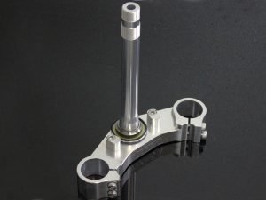 Lower Triple Clamp, CNC Silver, Honda VFR400R NC30