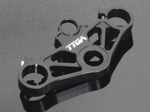 Top Triple Clamp Set, CNC Black, NC30 VFR400R