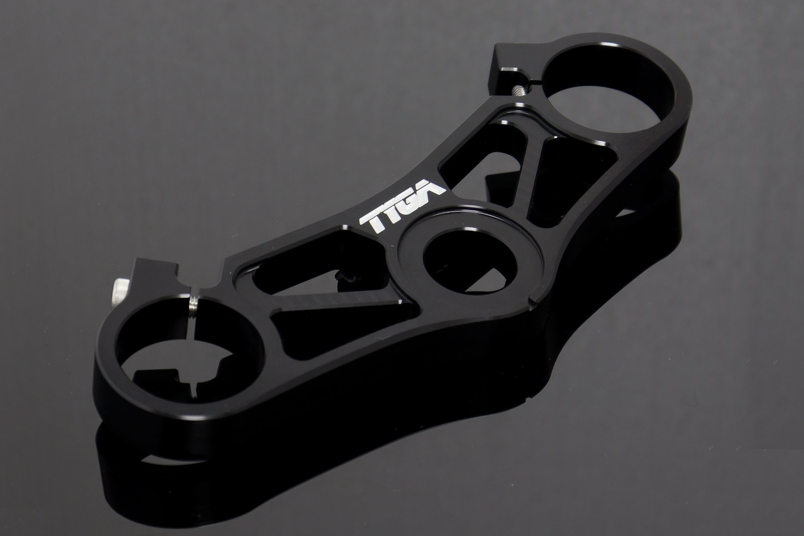 Top Triple Clamp Set, CNC Black, Honda SP2 - Image 2