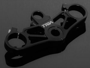Top Triple Clamp Set, CNC Black, Honda SP1