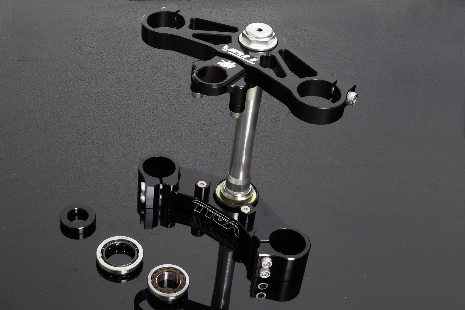 Triple Clamp Set, CNC Black, NSR250, MC18, 1988/89
