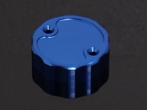 Brake Reservoir Cap, CNC, Blue, Nissin