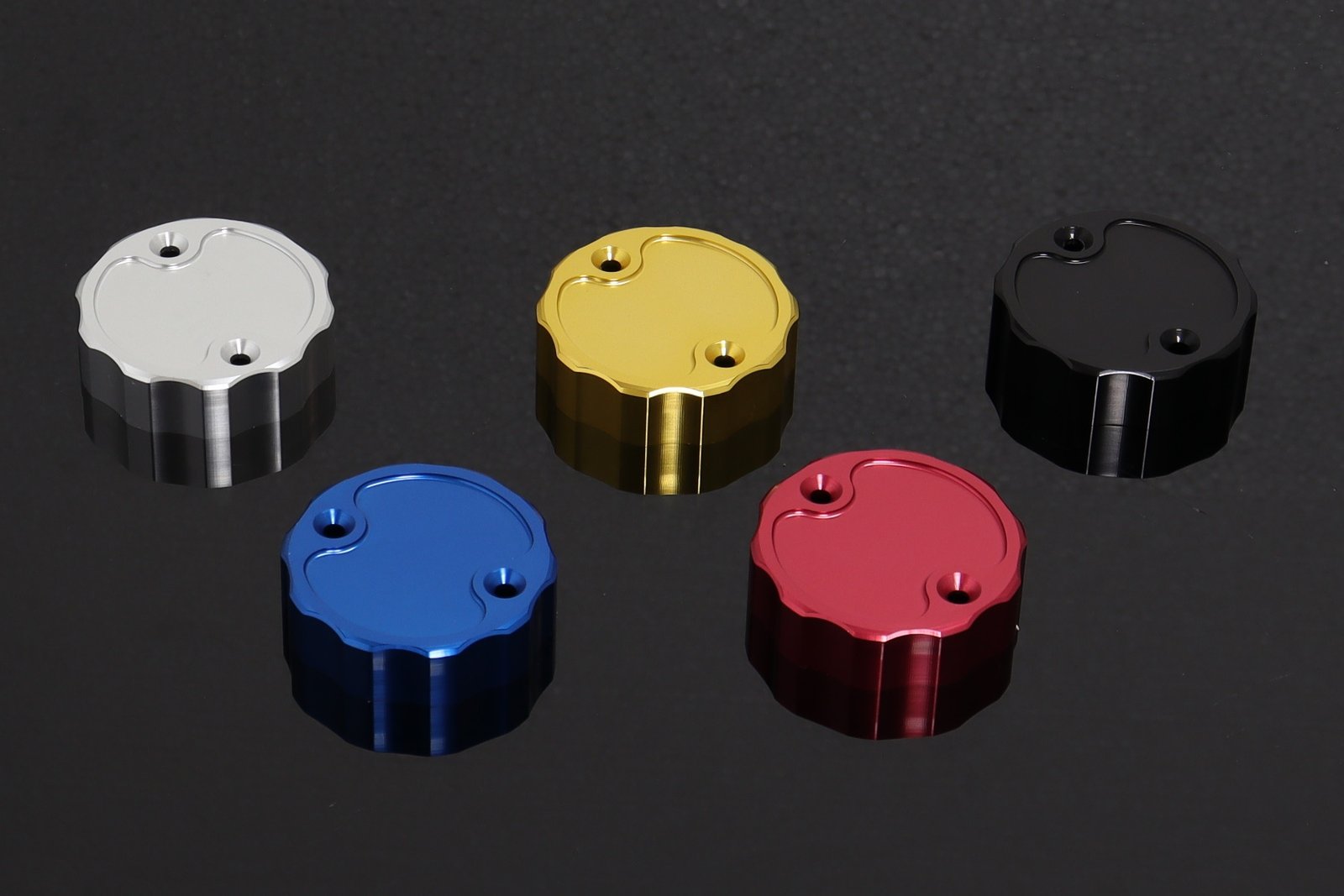 Brake Reservoir Cap, CNC, Gold, Nissin - Image 3