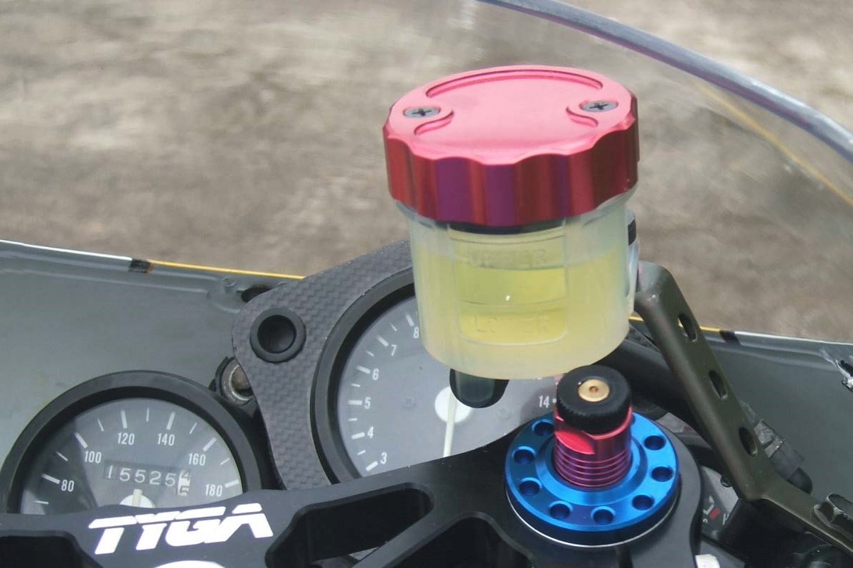 Brake Reservoir Cap, CNC, Gold, Nissin - Image 4