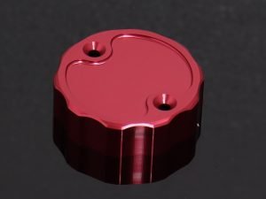 Brake Reservoir Cap, CNC, Red, Nissin