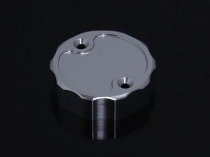 Brake Reservoir Cap, CNC, Silver, Nissin