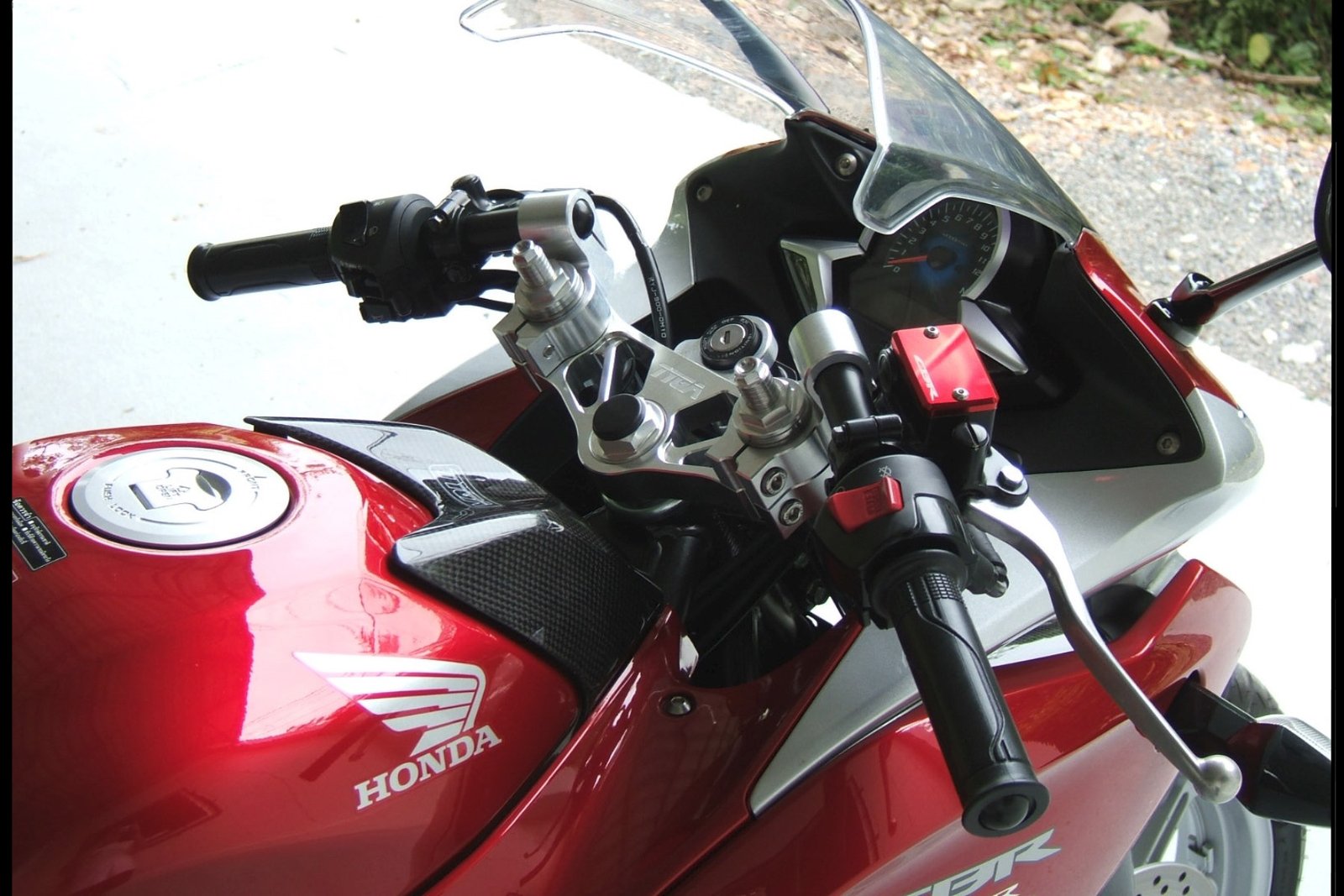 Top Triple Clamp Set, CNC Silver, CBR250R/CBR300R - Image 4