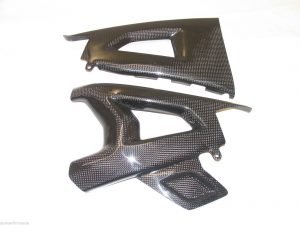 JAP4 Kawasaki ZX10R (2011 - 2015) Carbon Swingarm Cover Set (Gloss)