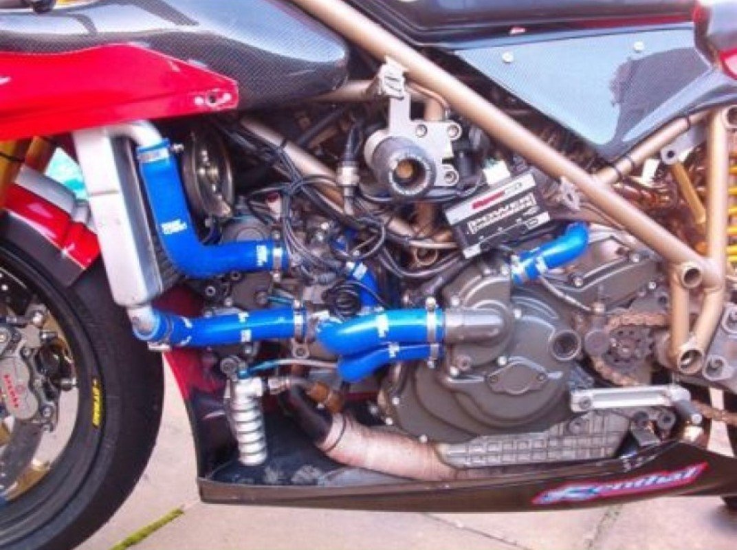 DUCATI 996 S-SPS-BIP (1999-2001) 8 piece SAMCO HOSE KIT RED - Image 2