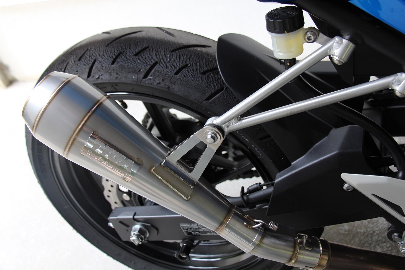 Set, Slip-On, Stainless Moto Maggot, 43 mm, Ninja 400 - Image 8