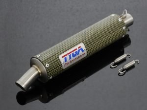 Silencer GP-T, Carbon/Kevlar, Two Stroke, Spring Mounted, Assy