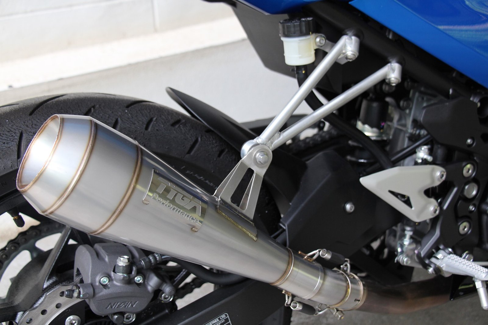 Silencer, Stainless Moto Maggot, 43 mm, Midi, Assy - Image 3