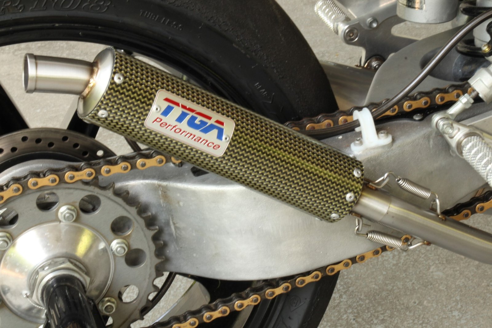 Silencer GP-T, Carbon, Two Stroke, Spring Mounted, Assy - Image 5
