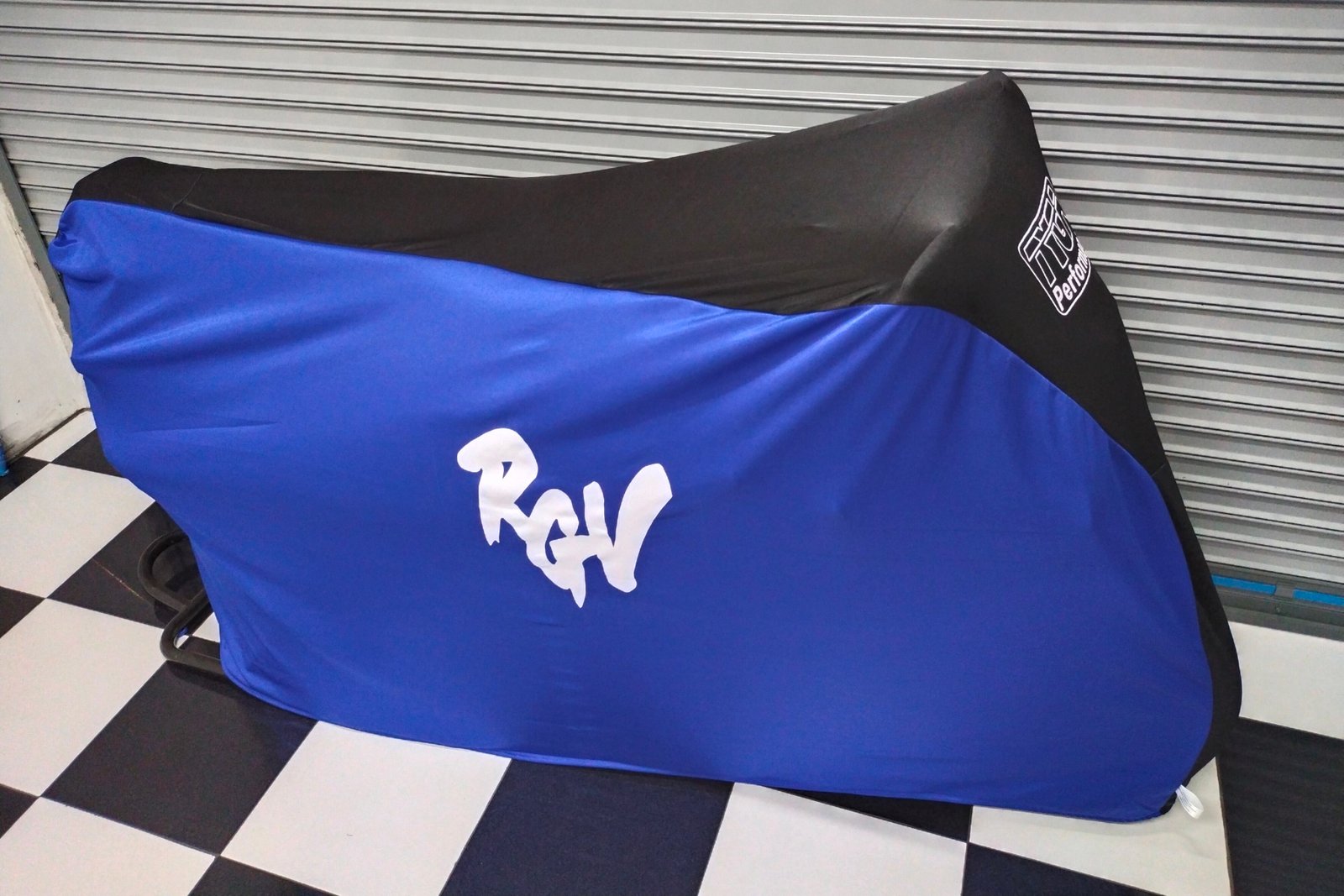 TYGA Bike Dust Cover, Blue/Black, Suzuki RGV, (street) - Image 5