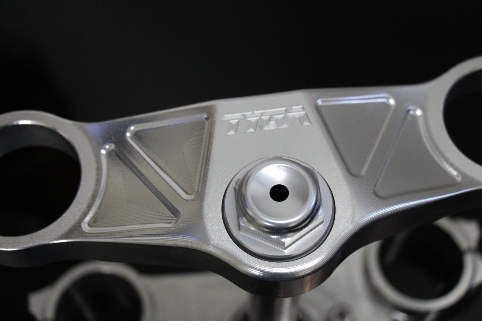 Triple Clamp Set, CNC Silver, Race, NX5 Forks to fit NSR250 MC21/28 - Image 4
