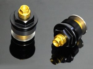 Front Fork Preload Adjusters, Pair, Black/Gold, CBR500R
