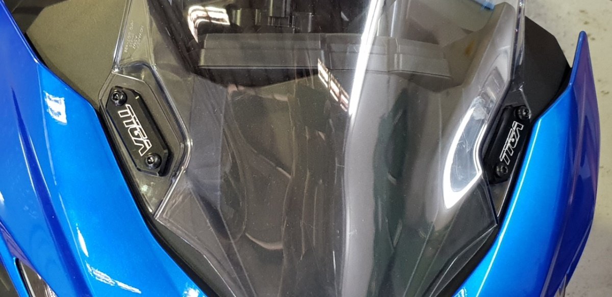 Mirror Blanking Plate, Black, Kawasaki - Image 4