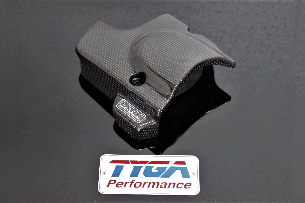 Sprocket Cover, Carbon, stock shape, Monkey 125 (4 speed engine) - Image 4