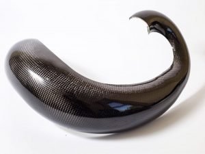 Jap4 Carbon Exhaust Chamber Guard, Beta, Husqvarna, Sherco