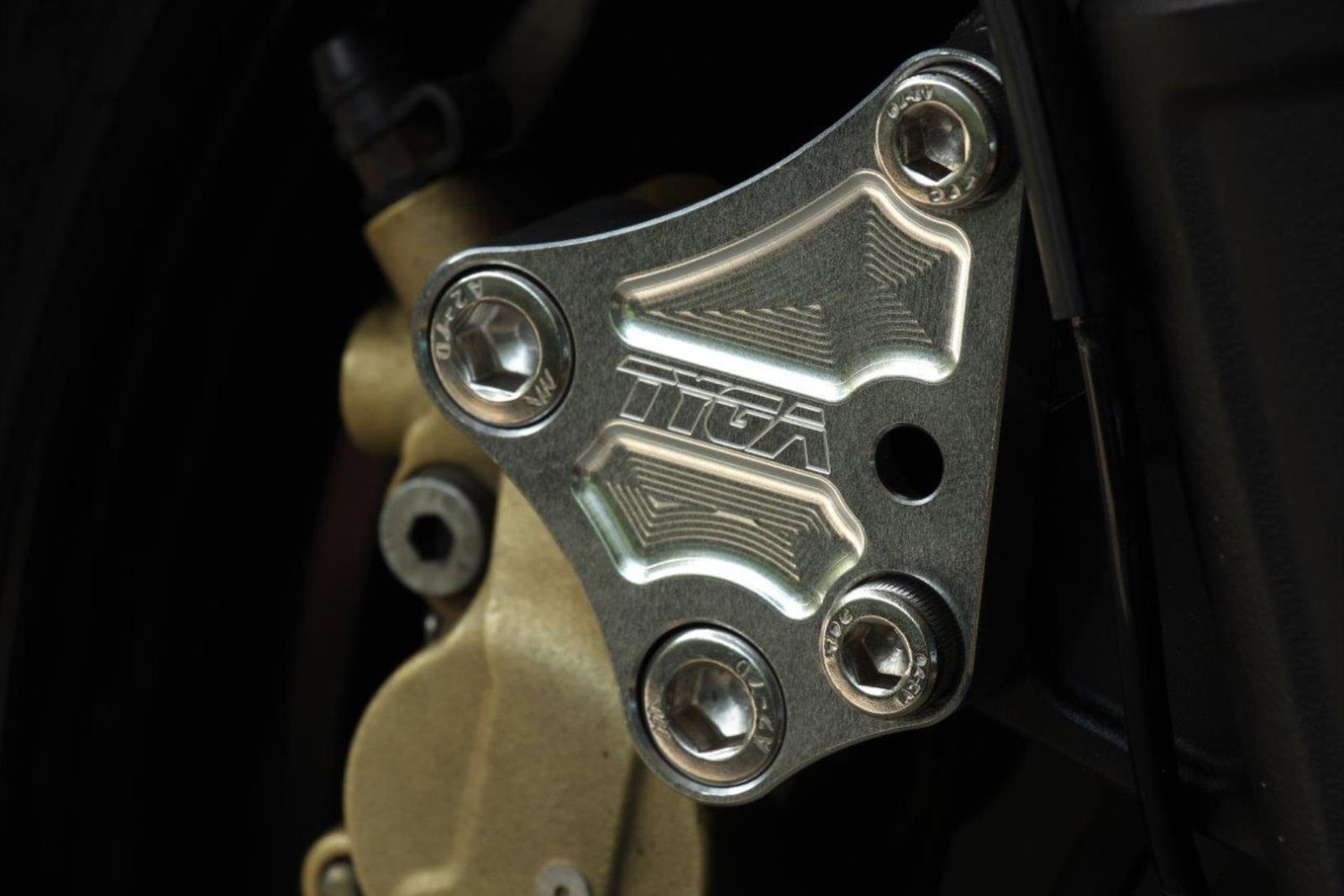 Bracket, Front Brake, 40 mm Brembo Conversion, Silver, Kawasaki Ninja 400 - Image 4