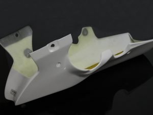 Belly Pan, Race/Street, (GRP, painted White), WSS300 TYGA Version, KTM RC390