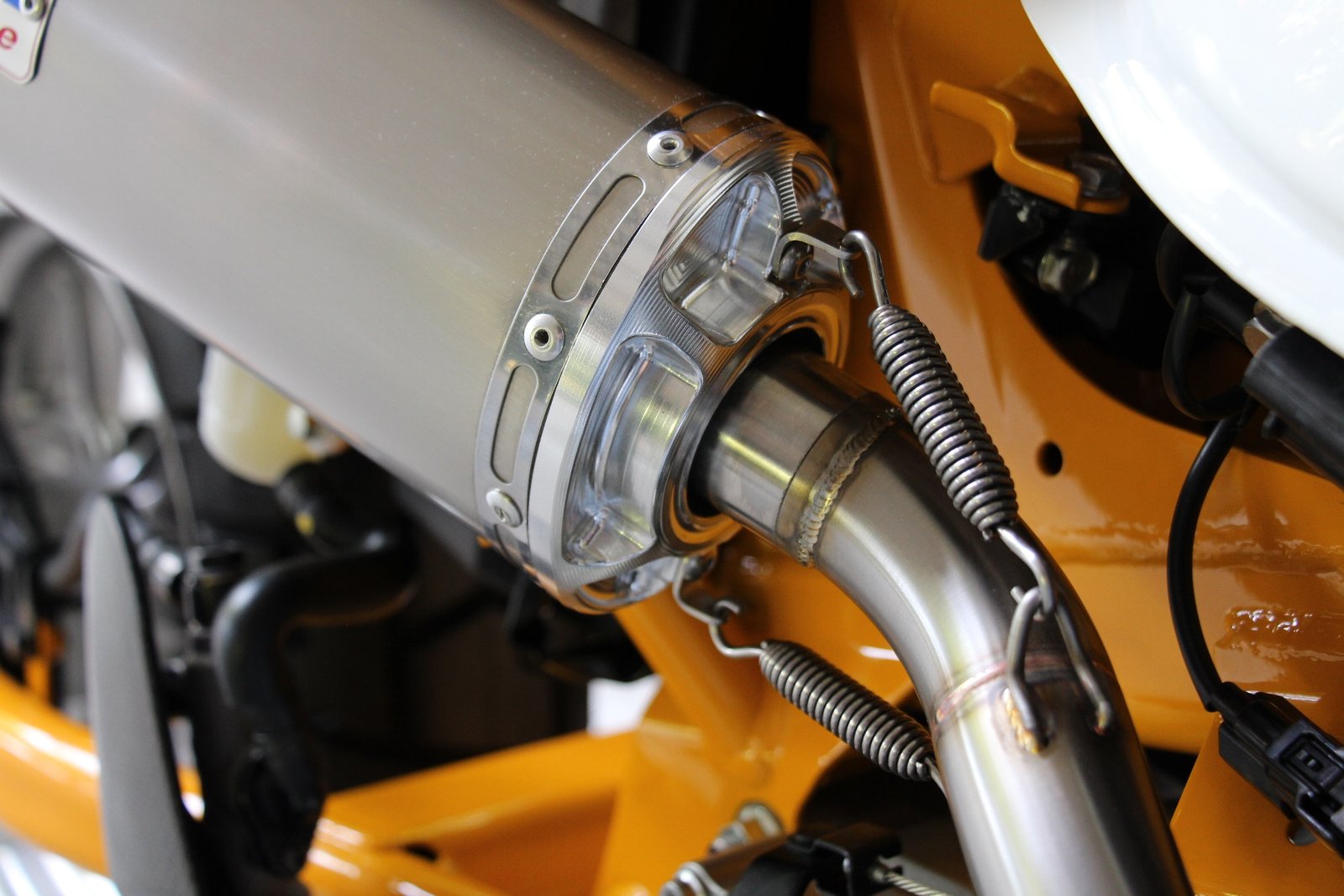 Set, Pipe, Full Race System, High Level, Monkey 125, Stainless Oval/Carbon End Cap - Image 4