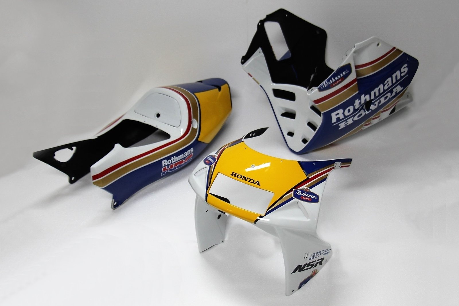 Kit, Bodywork, GRP, stock shape, NSR250 MC28, Painted Rothmans
