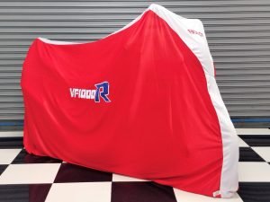 TYGA Bike Dust Cover, Red/White, Honda VF1000R