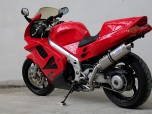 Set, Pipe, L.H Exit, Full Race System, VFR750F Gen.4, '94-'97, Oval Stainless Silencer