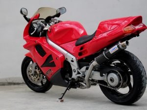 Set, Pipe, L.H Exit, Full Race System, VFR750F, Gen 4, '94-'97 Round Carbon Silencer