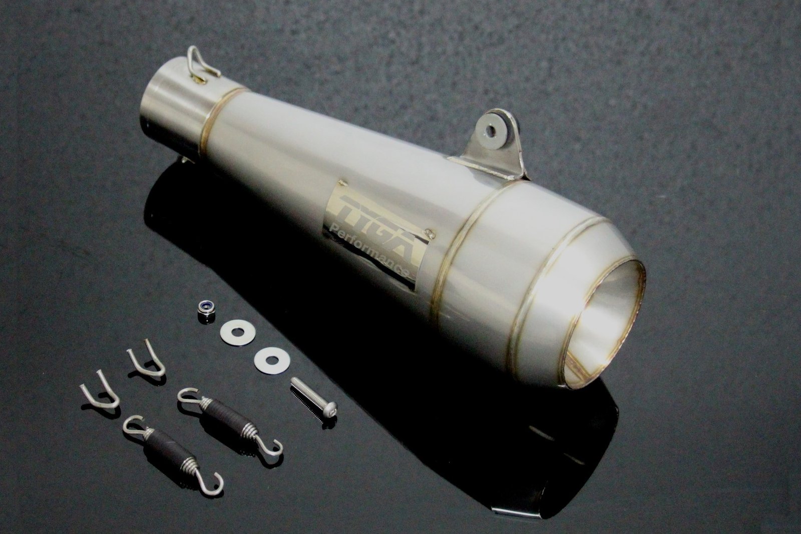 Silencer, Stainless Moto Maggot, 50.8 mm, VFR750F Gen 4, '94-'97, Assy
