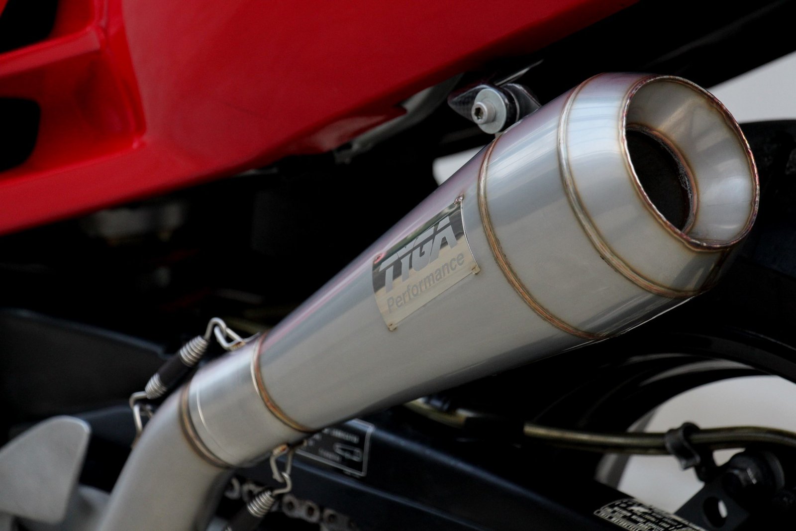 Silencer, Stainless Moto Maggot, 50.8 mm, VFR750F Gen 4, '94-'97 (No Springs) - Image 2